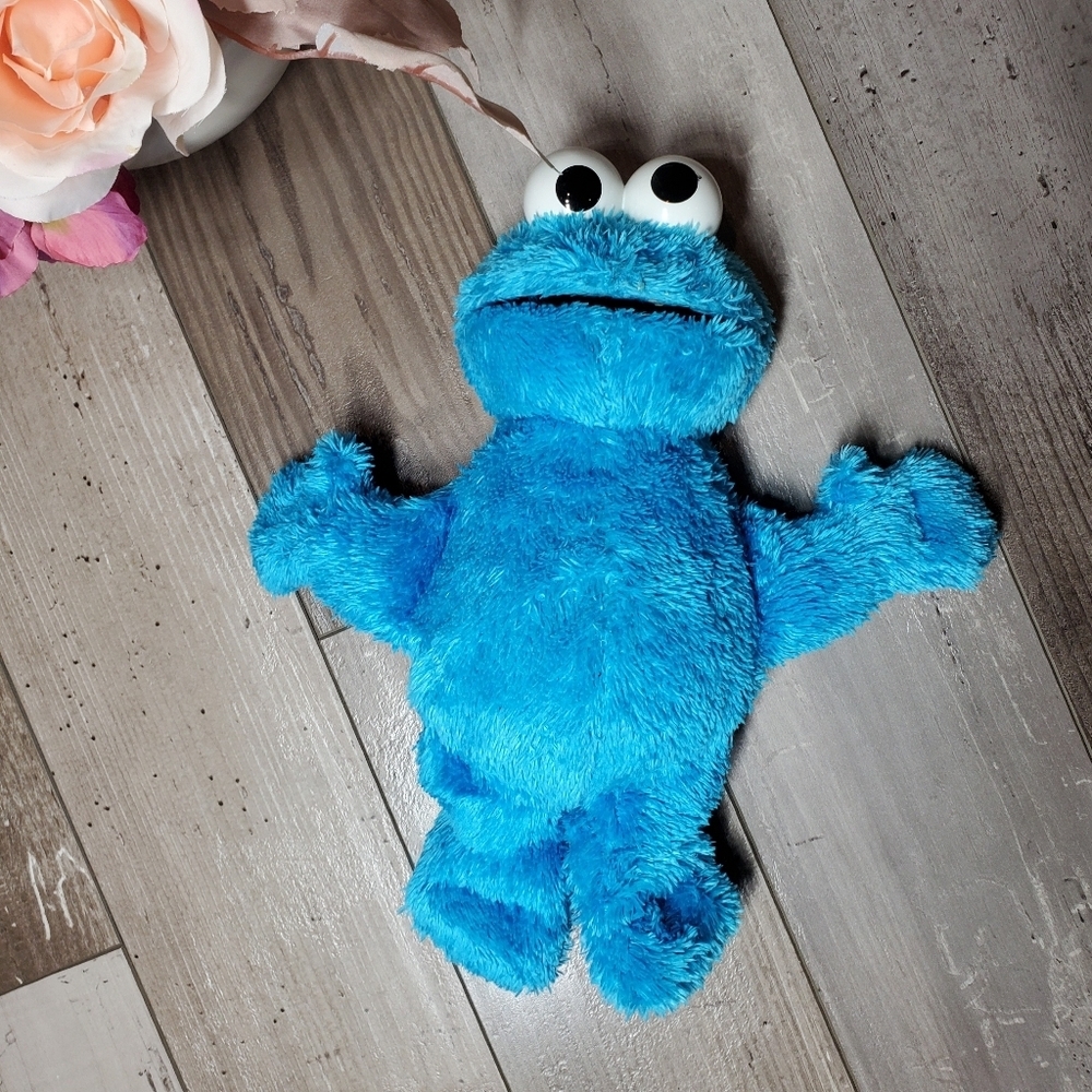 Sesame Street Squeeze-A-Song Cookie Monster Singing Toy Talks Hasbro 2010 Works